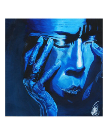 Pain of the Blues Giclee Print Pain of the Blues Giclee Print