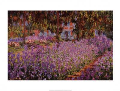 Artist`s Garden at Giverny 1900 Print Artist`s Garden at Giverny 1900 Print