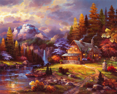 Mountain Hideaway Print Mountain Hideaway Print