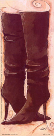 Sassy Brown Boot Print Sassy Brown Boot Print