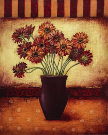 Red Daisies Print Red Daisies Print