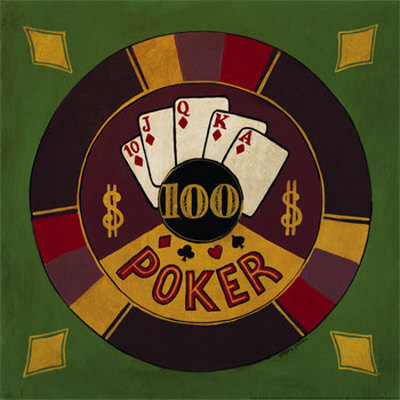 Hundred Dollar Poker Chip Print Hundred Dollar Poker Chip Print