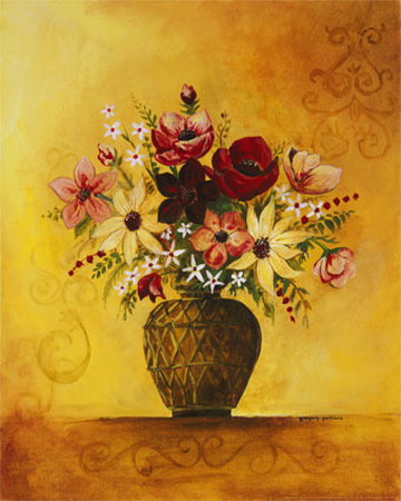 Yellow Floral Study II Print Yellow Floral Study II Print