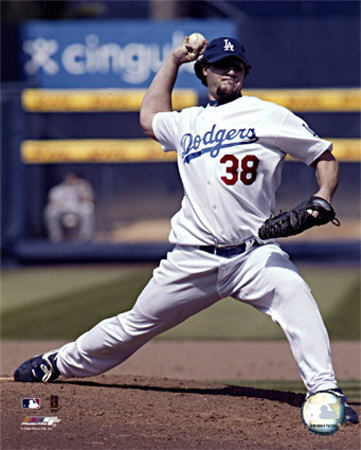 Eric Gagne 2005 - Pitching Action Photograph Eric Gagne 2005 - Pitching Action Photograph