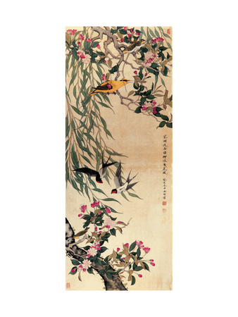 Birds and Flowers Giclee Print Birds and Flowers Giclee Print