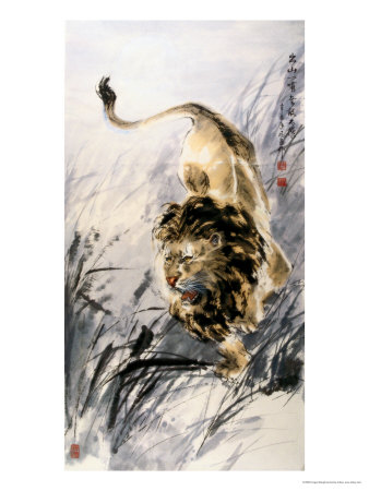 Running Lion Giclee Print Running Lion Giclee Print