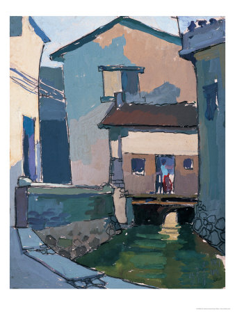 Houses by Canal Giclee Print Houses by Canal Giclee Print