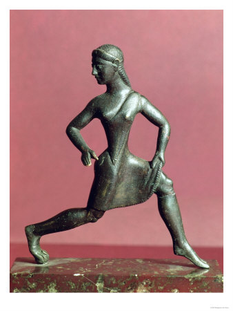 Figurine of a Girl Running, Giclee Print Figurine of a Girl Running, Giclee Print