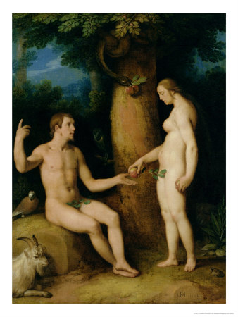 Adam and Eve, 1622 Giclee