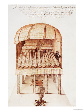 Indian Charnel House Giclee Print Indian Charnel House Giclee Print