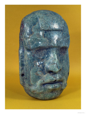 Olmec Mask, 800-400 BC (Jade) Giclee Print Olmec Mask, 800-400 BC (Jade) Giclee Print
