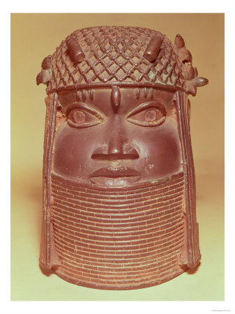 Benin Mask (Brass) Giclee Print Benin Mask (Brass) Giclee Print
