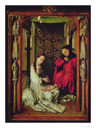 The Nativity Left Wing of a Triptych circa 1496