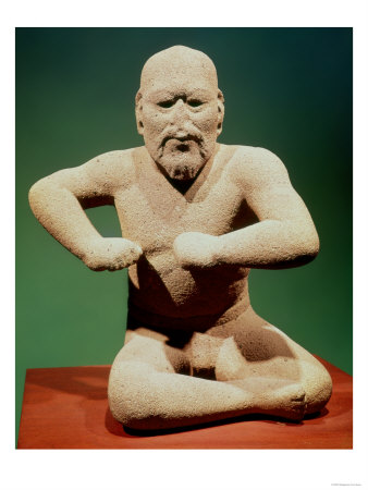 Figurine of a Wrestler Giclee Print Figurine of a Wrestler Giclee Print