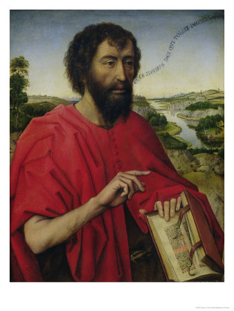 St John the Baptist Left Hand Panel of the Triptych of the Braque Family