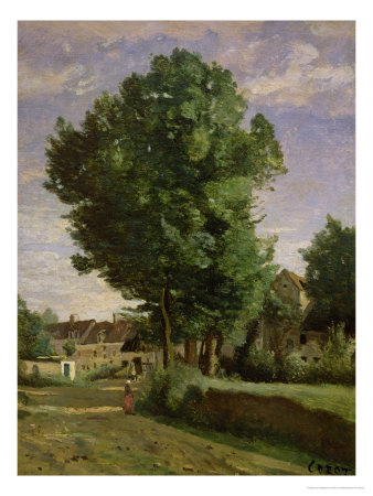 Outskirts of a Village Near Beauvais circa 1850