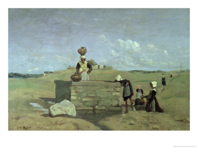 Breton Women at the Well Near Batz circa 1842