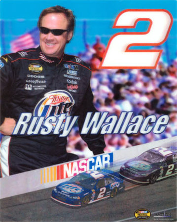 Rusty Wallace 3D Poster Poster Rusty Wallace 3D Poster Poster