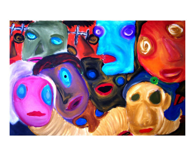 Faces Giclee Print Faces Giclee Print