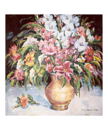 White Gladiolas Giclee Print White Gladiolas Giclee Print