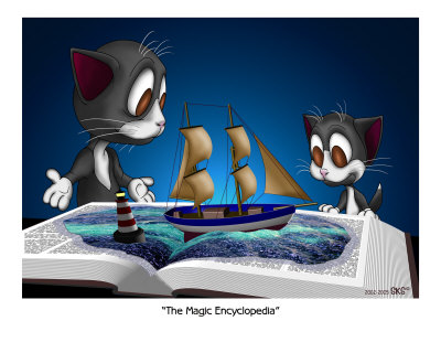 The Magic Encyclopedia Photographic Print The Magic Encyclopedia Photographic Print