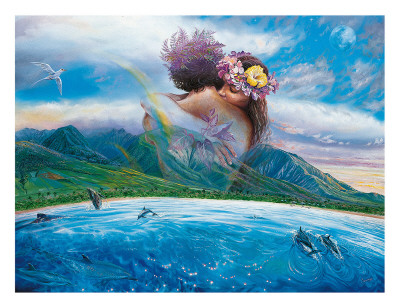 Held in the Arms of Heaven, Hawaii Giclee Print Held in the Arms of Heaven, Hawaii Giclee Print