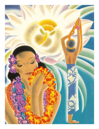 The Offering, Hawaiian Blessing Giclee Print The Offering, Hawaiian Blessing Giclee Print