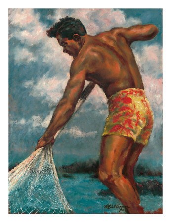 Island Fisherman Giclee Print Island Fisherman Giclee Print