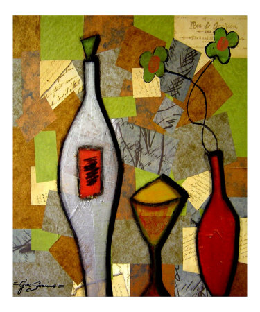 The Metallic Wine Giclee Print The Metallic Wine Giclee Print