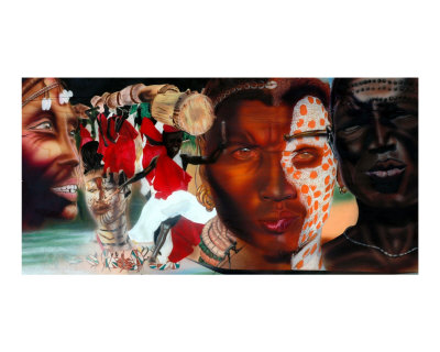 Faces of Africa Giclee Print Faces of Africa Giclee Print