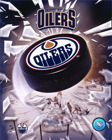 Edmonton Oilers 2005 - Logo / Puck Photograph Edmonton Oilers 2005 - Logo / Puck Photograph