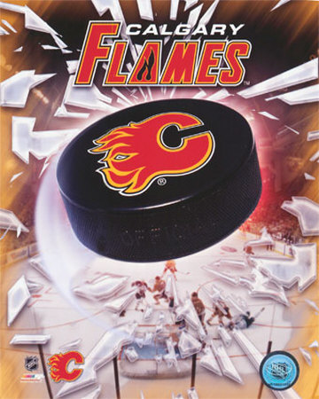 Calgary Flames 2005 - Logo / Puck Photograph Calgary Flames 2005 - Logo / Puck Photograph