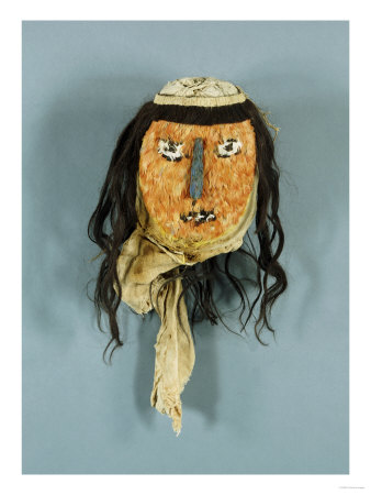 A Nasca Feathered Head Giclee Print A Nasca Feathered Head Giclee Print