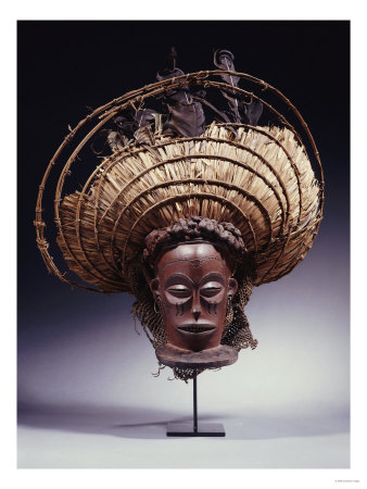 A Fine Chokwe Mask Giclee Print A Fine Chokwe Mask Giclee Print