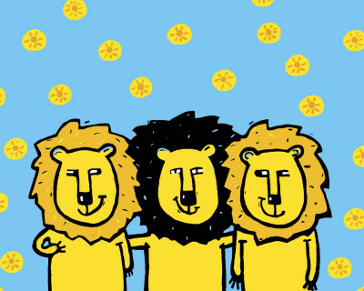 Lions Print Lions Print