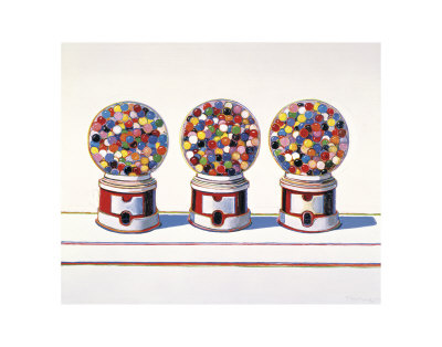 wayne thiebaud prints. Three Machines, 1963 Print