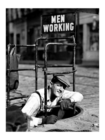 Men Working Giclee Print Men Working Giclee Print
