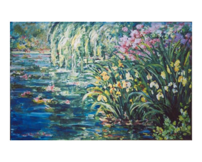 Flower Pond Giclee Print Flower Pond Giclee Print