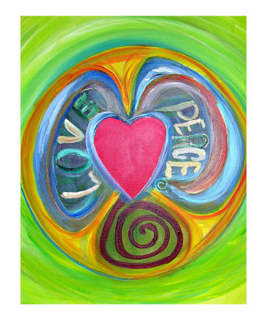 Love Peace Giclee Print Love Peace Giclee Print