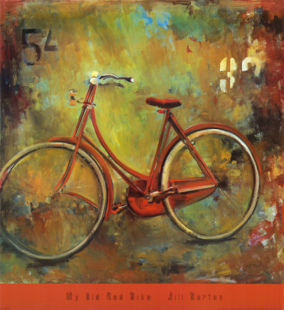 My Old Red Bike Print My Old Red Bike Print