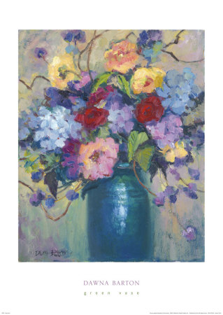 Green Vase Print Green Vase Print