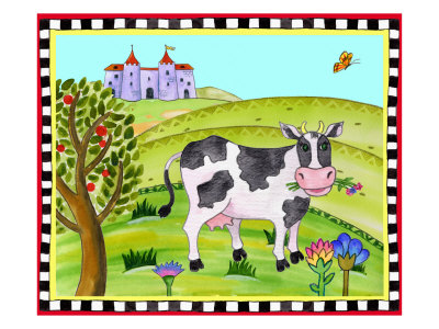 Cow on the Pasture Giclee Print Cow on the Pasture Giclee Print