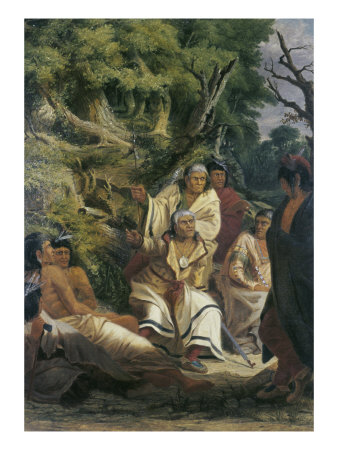 Sioux in Council Giclee Print Sioux in Council Giclee Print