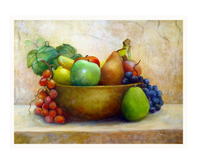 multi fruit bowl Giclee Print multi fruit bowl Giclee Print