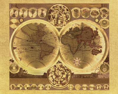 Map of the World I Poster Map of the World I Poster