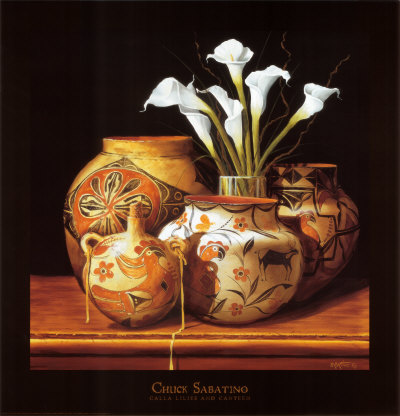 Calla Lilies and Canteen Print Calla Lilies and Canteen Print