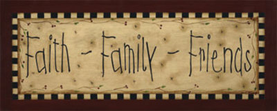 Faith, Family, Friends Print Faith, Family, Friends Print