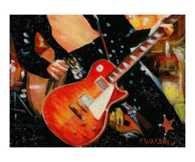 Les Paul Guitar JP Giclee Print Les Paul Guitar JP Giclee Print