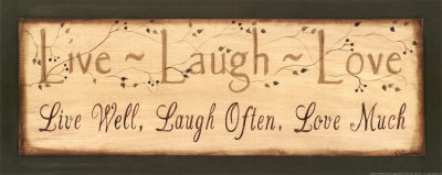 Live, Laugh, Love Print Live, Laugh, Love Print