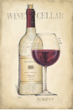 Wine Cellar, Red Print Wine Cellar, Red Print